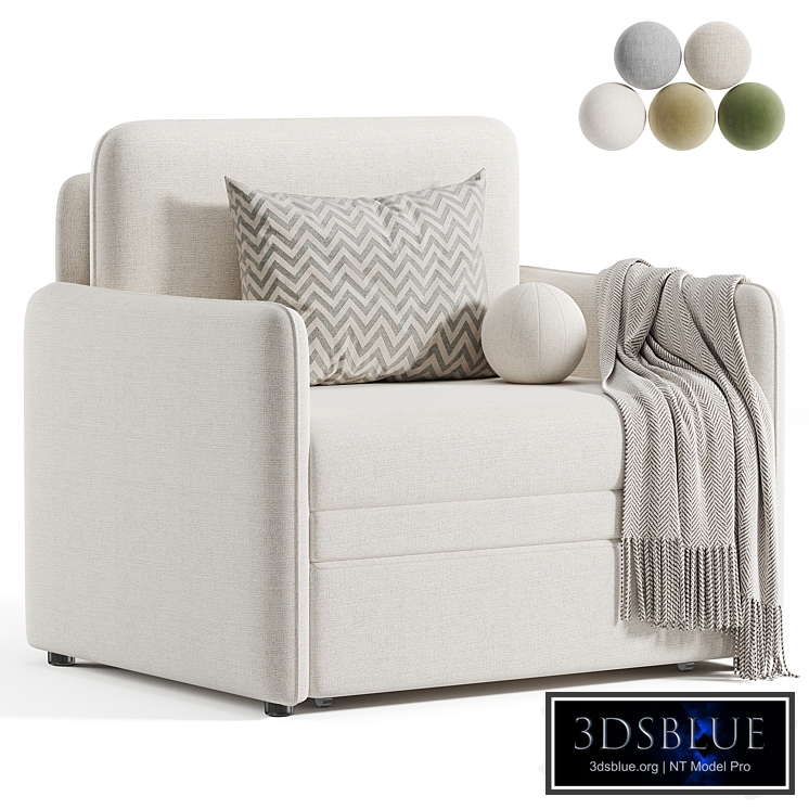 Кейсес Кресло Textile Light Cases Armchair