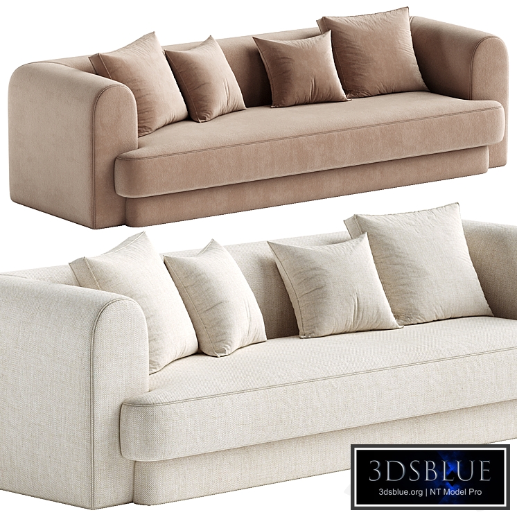 Form Camel Performance Velvet Sofa