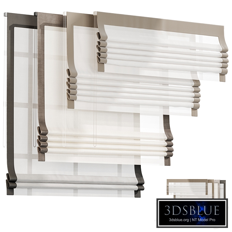 Roman curtain 04, Roman blinds