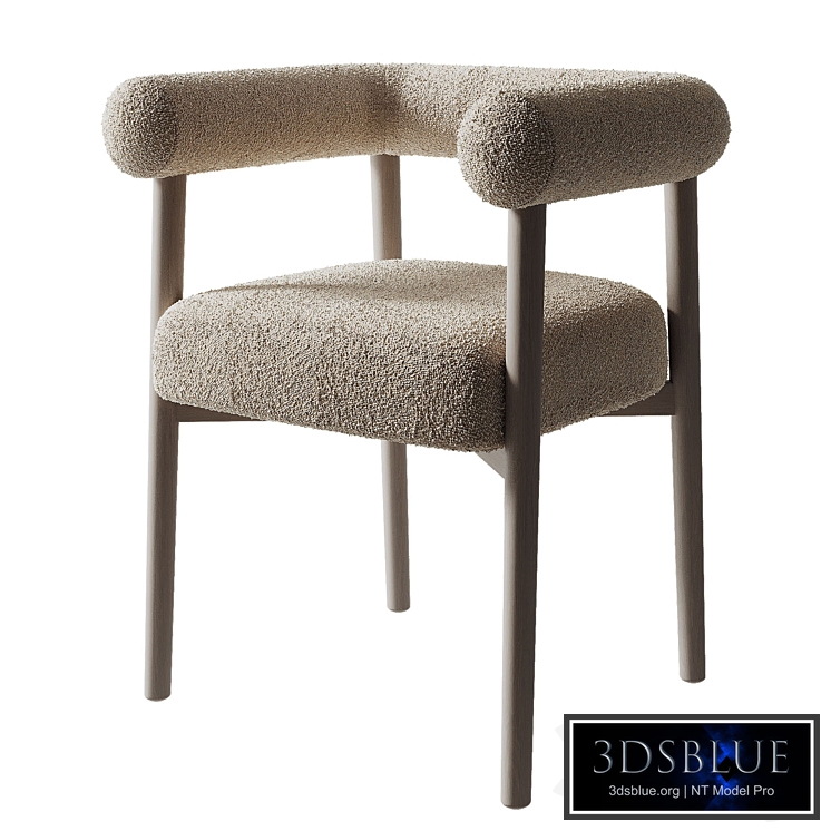 Fulbourn Taupe Boucle Dining Chair