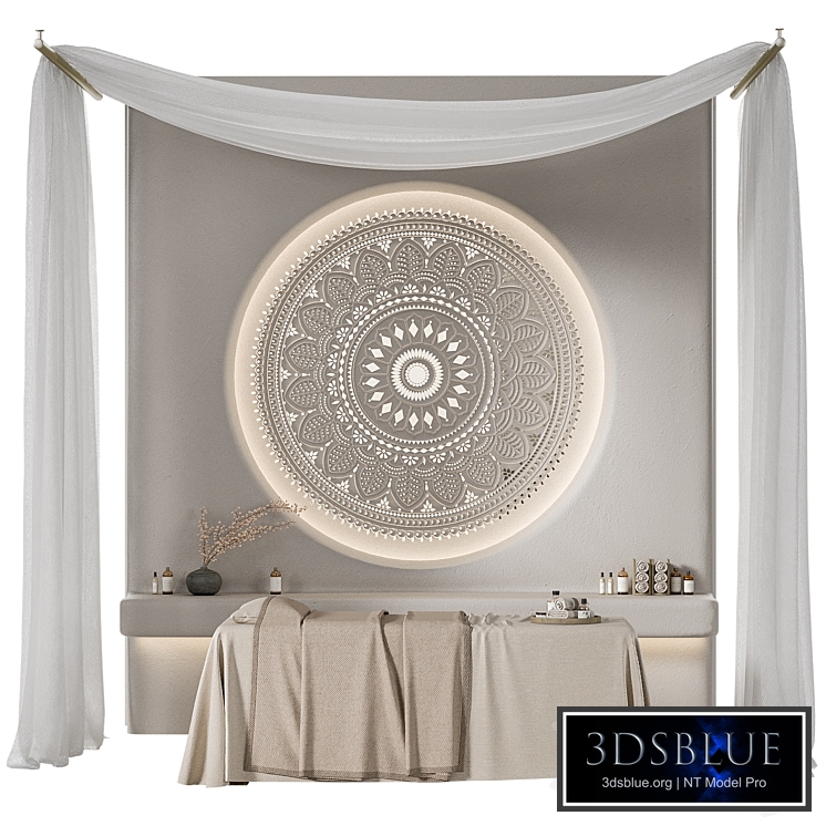 Lippan art spa massage room set