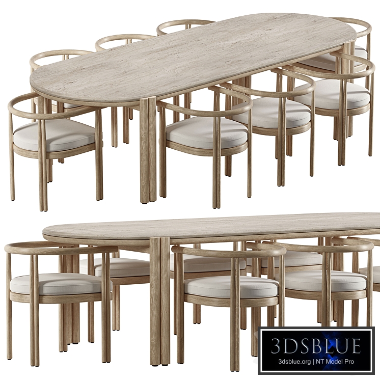 Cove Teak Dining Chair and Table-Harbour