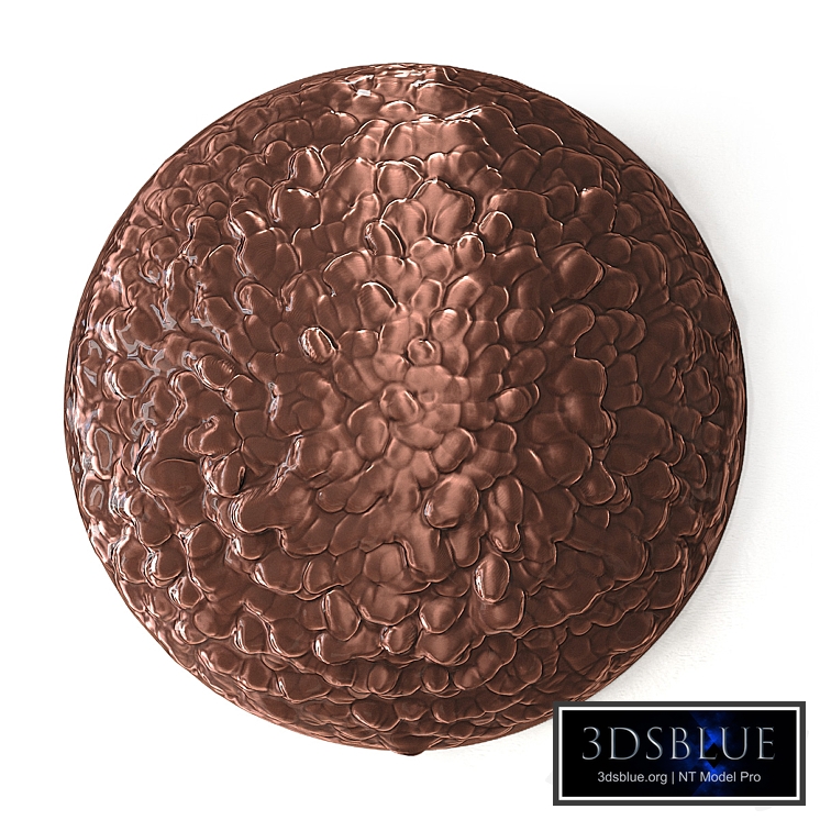 Decorative panel made of bronze