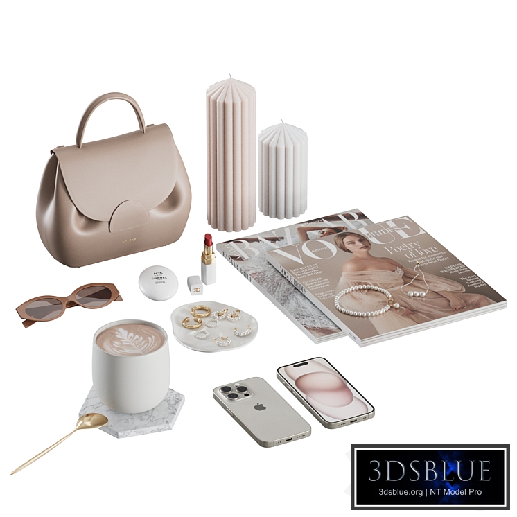 Latte decor with pearls