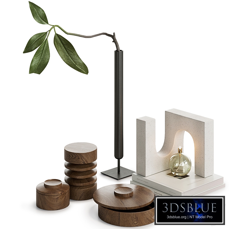 Decorative set with branch