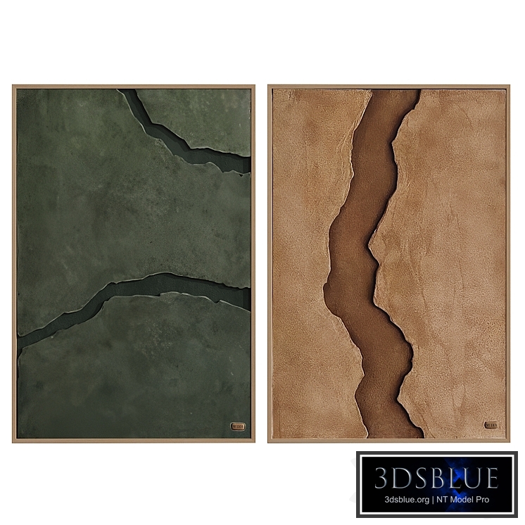 Set of art paintings from the Terra collection by Muddy