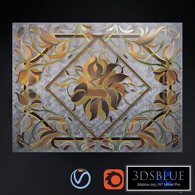 Stained glass flower