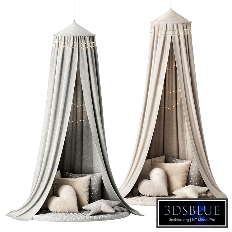 Canopy in The Nursery with Pillows 2 Options