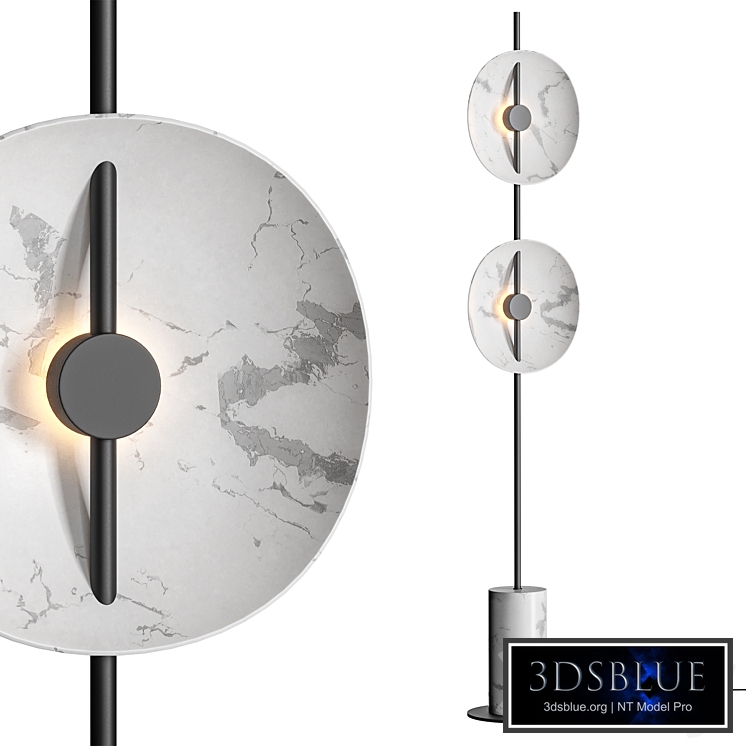 Double Moon Floor Lamp by Radilum