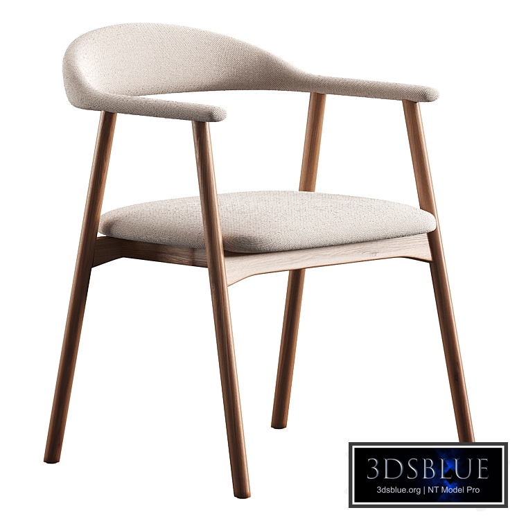 Bjorn Wooden Dining Chair with Armrest