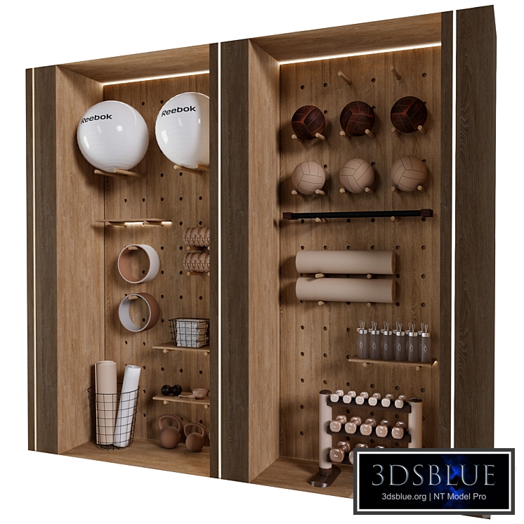 Yoga and Fitness Shelf