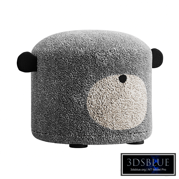 Pouf Melmi Bear Grey