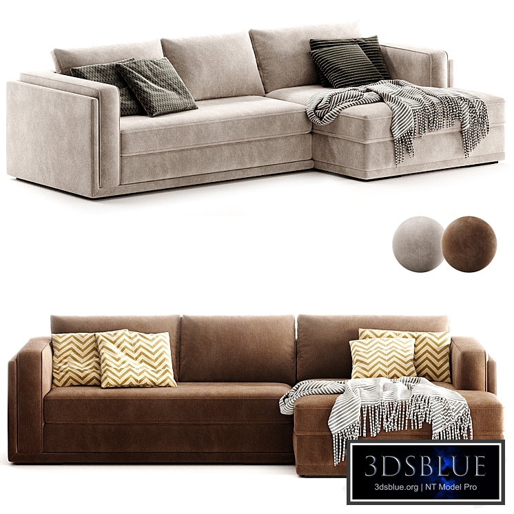 Nassau Sofa 2 Piece Chaise Sectional