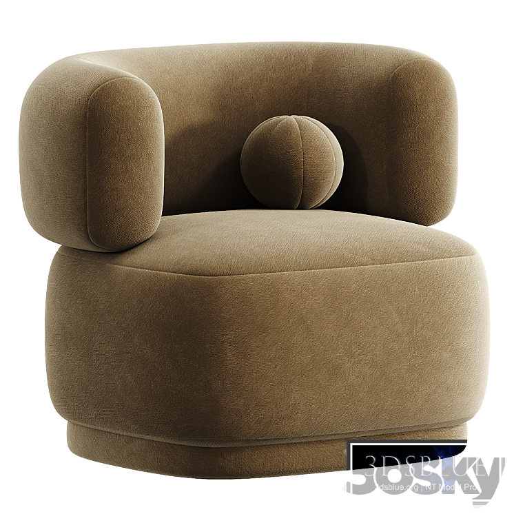 Fauteuil en velours Cori Westwing