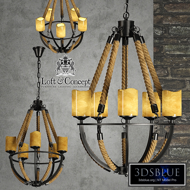 LOFT ROPE CHANDELIER