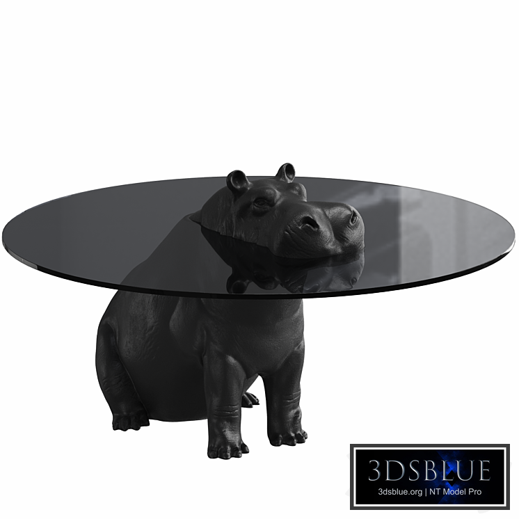 Hippo Sitting Coffee Table