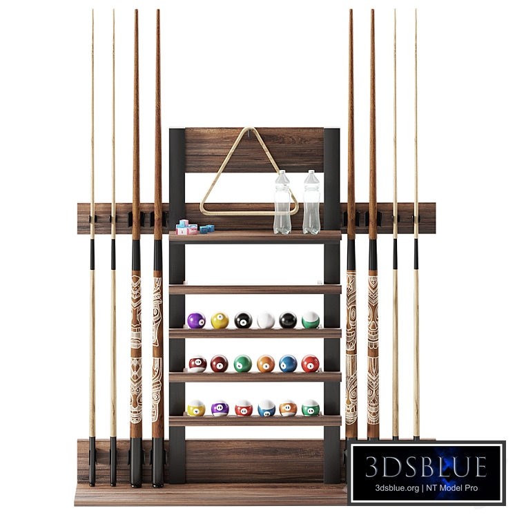 Billiards cue stand