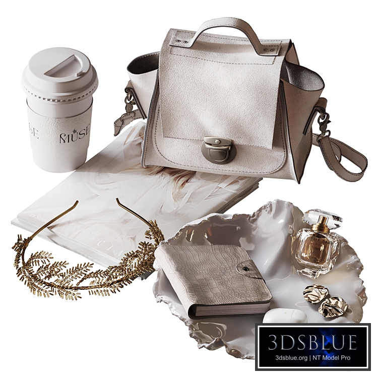 Decor set with jewelry and bag