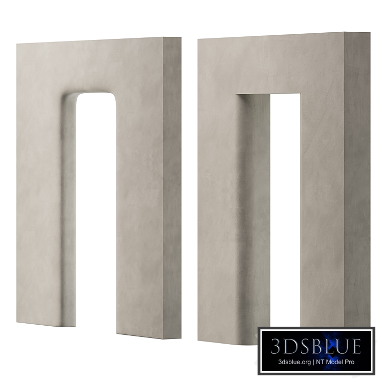 Doorways are rounded