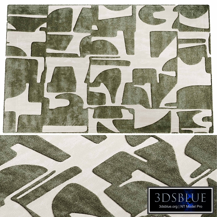 Ecorugs floor rug Papercut yellow