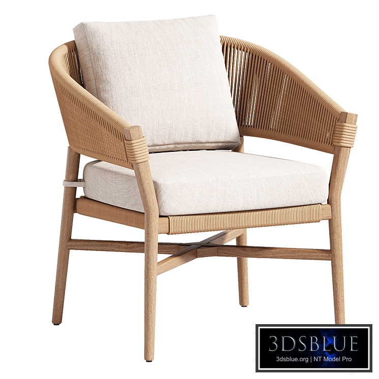 Makali Lily White Lounge Chair