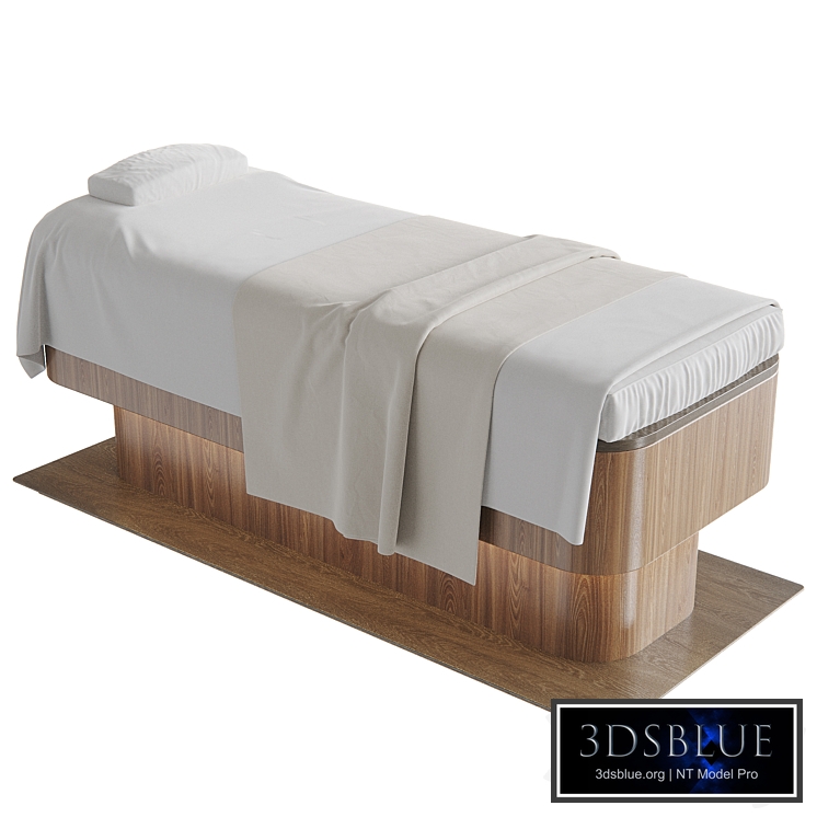 Massage table with lighting