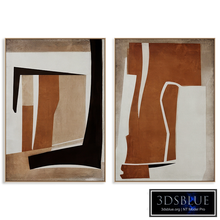 Abstract Painting Frame set 0358