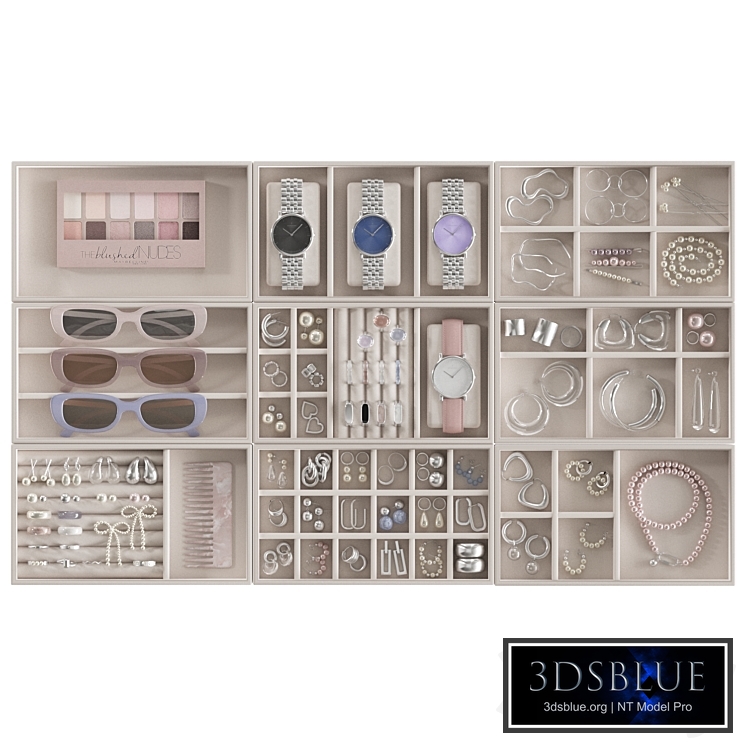 Silver Jewelry Organizer