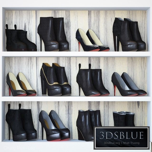 Woman shoes set - black