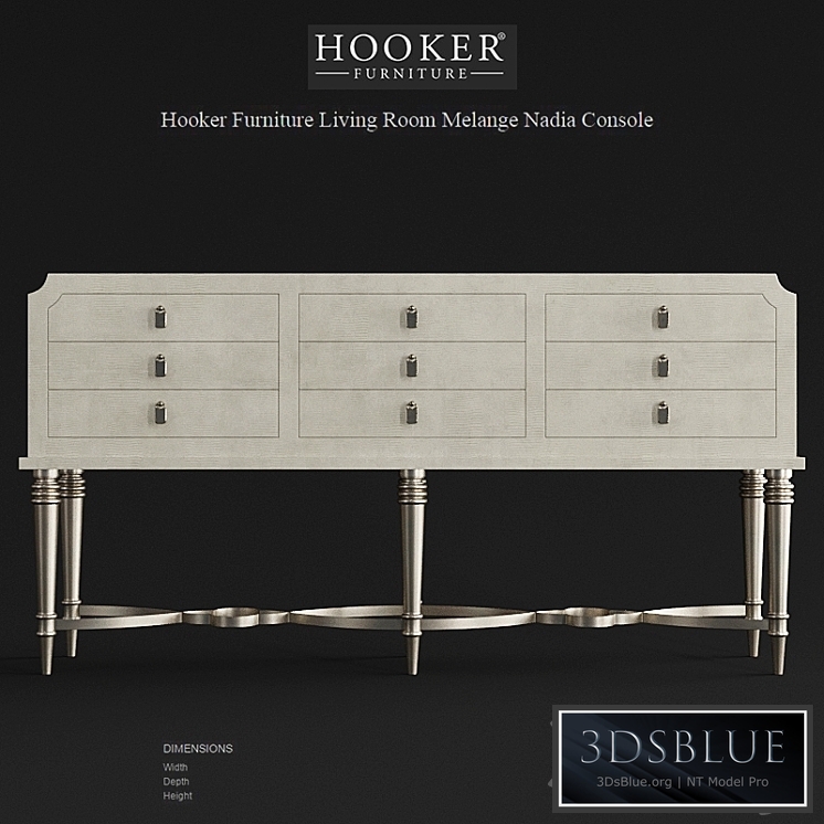 Hooker Furniture Living Room Melange Nadia Console