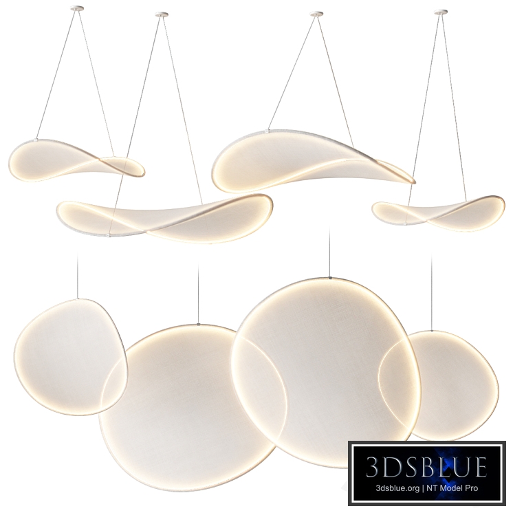 IIII 09 LED fabric pendant lamps 1