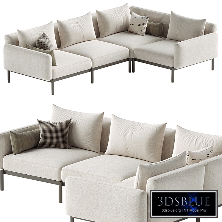 Sorells modular 5-seat outdoor corner sofa