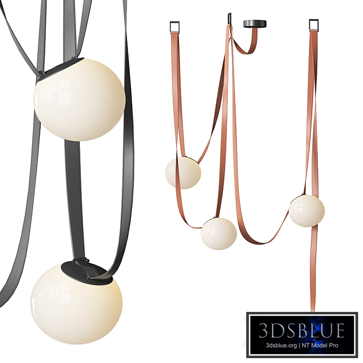 Vibia Plusminus Leather Pendant Light