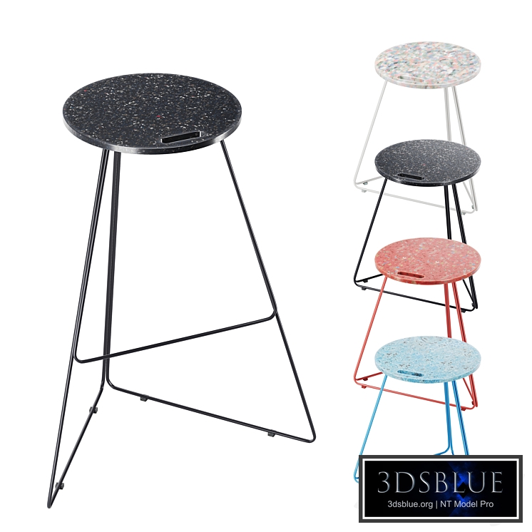 Tau Recycled Bar Stool