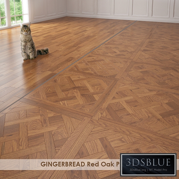 GINGERBREAD Red Oak Parquet Versailles
