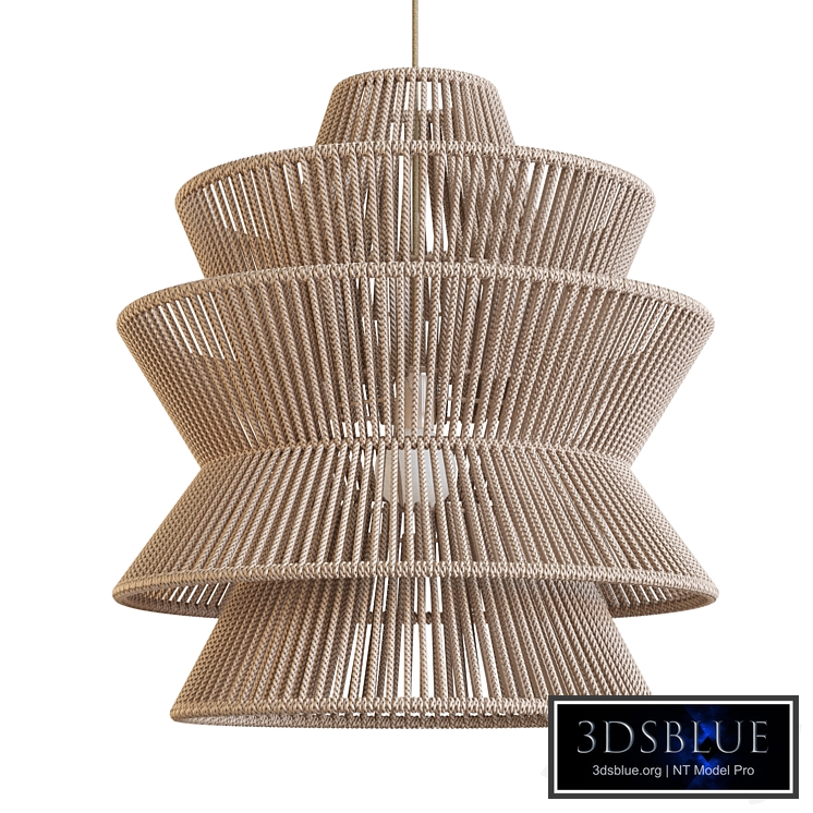 Pendant light with wicker lampshade Lamp Design