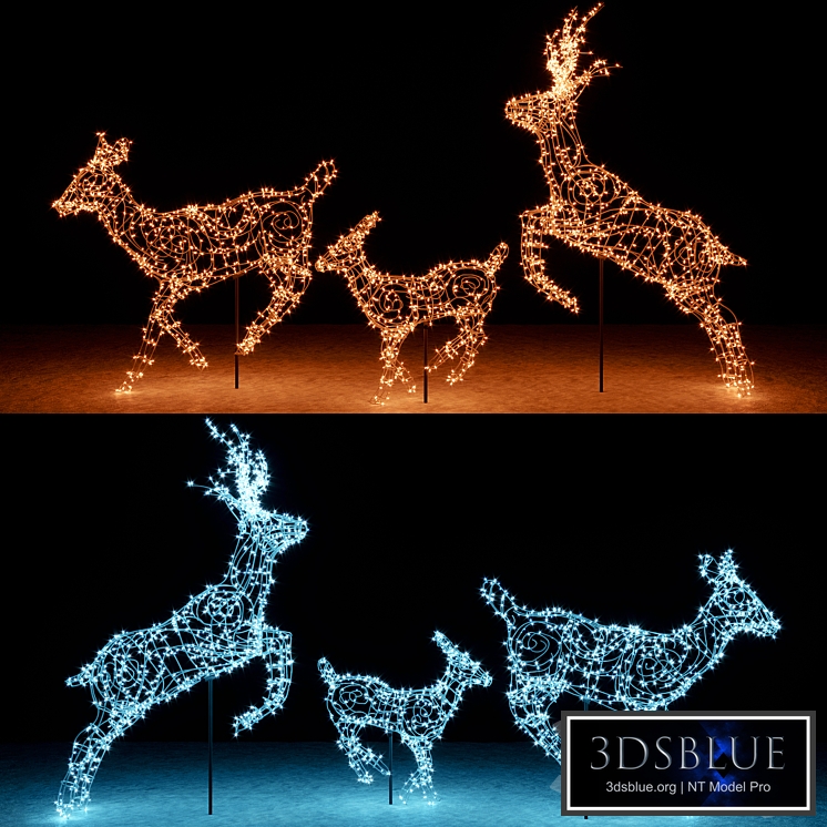 Deer from garlands