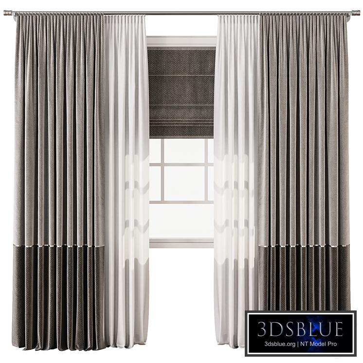 Curtain with tulle 59