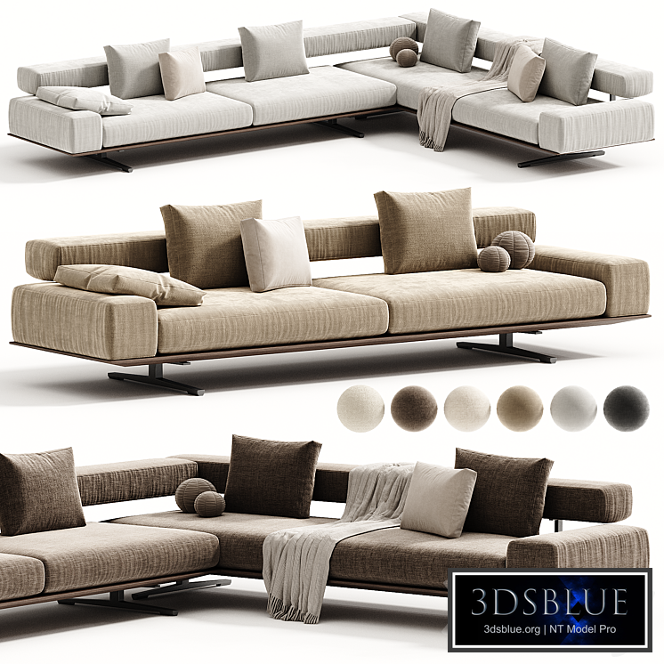 WING sofa by Flexform