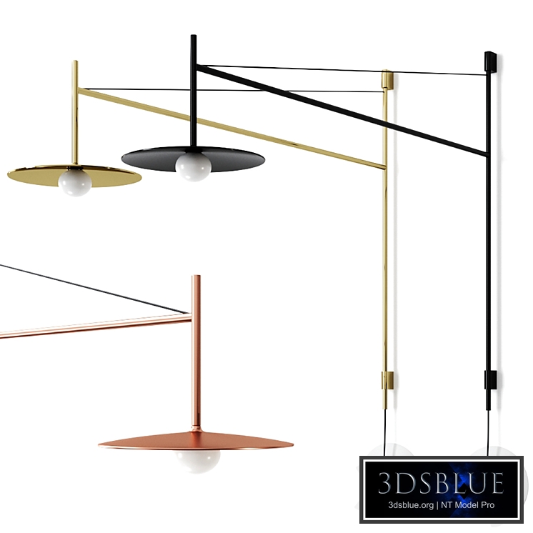 Tempo 5756 5757 by Vibia Wall Lamp