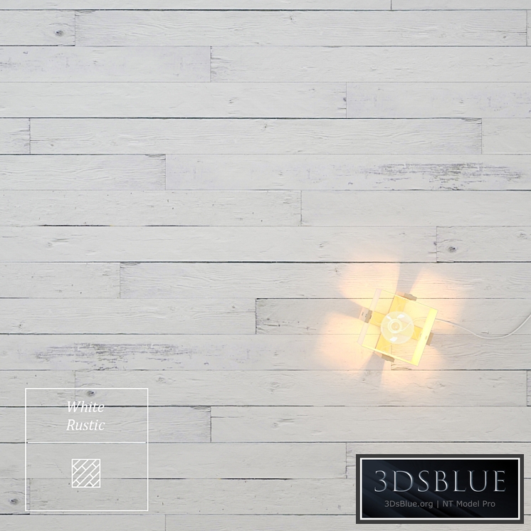 White painted rustic floor