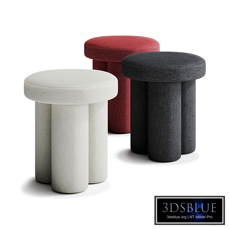 BIG FOOT Fabric stool by 101 Copenhagen