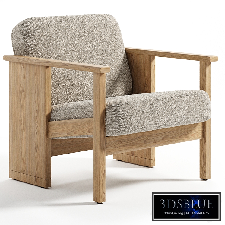 BLOCK Oak lounge chair By Form & Refine