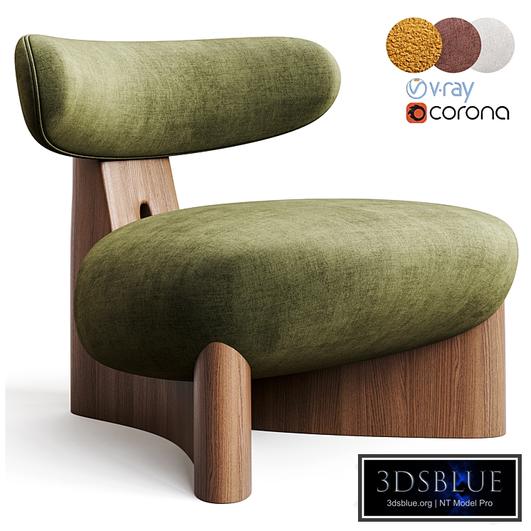 ENNE GOBI Fabric armchair