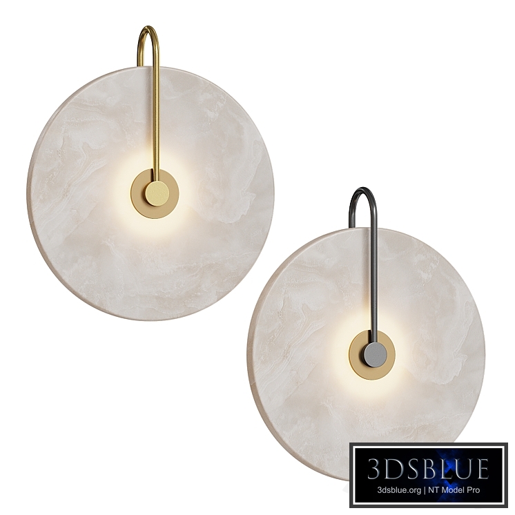 Frosted White Marble LED Wall Light
