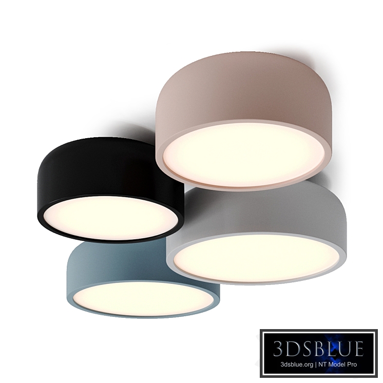 Pastel round ceiling light by tudo Co