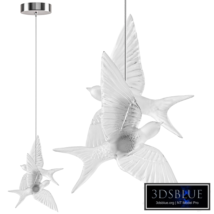 Hirondelles ceiling lamp