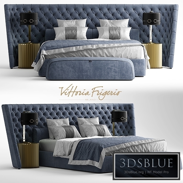 Bed vittoria frigerio MEDICI LARGE