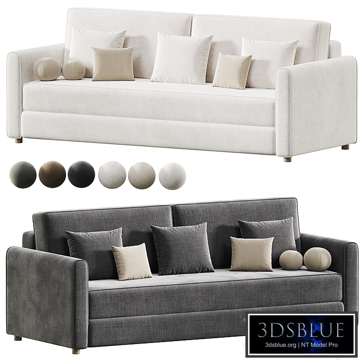 Sofa Lille Velvet Gray