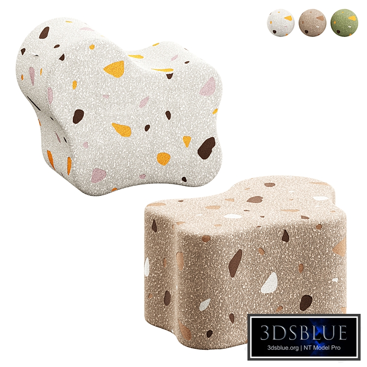 Terrazzo Cloud Pouffe